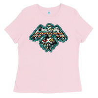 Bubblegum Pink western thunderbird Ladies Tee - RanaPortraitStore
