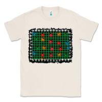 Natural christmas buffalo plaid and lights background Classic Tee - AdoDesignShop