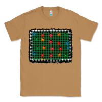 Toasted Coconut christmas buffalo plaid and lights background Classic Tee - AdoDesignShop
