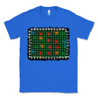 True Royal christmas buffalo plaid and lights background Classic Tee - AdoDesignShop