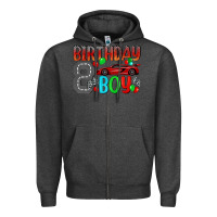 Charcoal Heather birthday boy Zipper Hoodie - BundleAndBundleShop