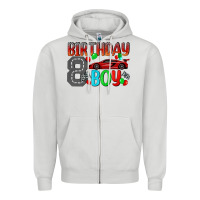Dove Grey birthday boy Zipper Hoodie - BundleAndBundleShop