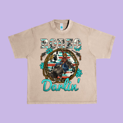 Rodeo Darling Urban Heavy Tee Designed By Barkaloodesign