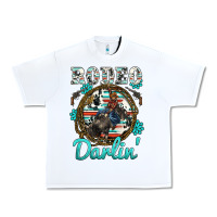 White rodeo darling Urban Heavy Tee - BarkalooDesign