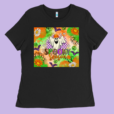 Spooky Season Ladies Tee Designed By Texasbilliewilder
