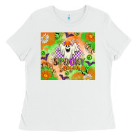 White spooky season Ladies Tee - texasbilliewilder