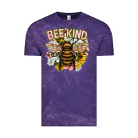 Cloud Purple bee kind Vintage Tee - NancyCooperArtShop