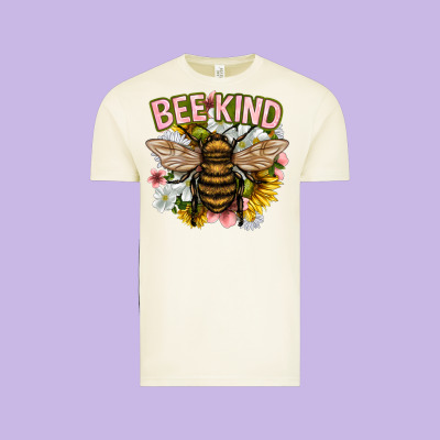 Bee Kind Vintage Tee Designed By Nancycooperartshop