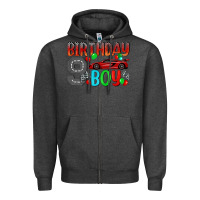Charcoal Heather birthday boy Zipper Hoodie - BundleAndBundleShop