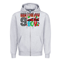 Heather Grey birthday boy Zipper Hoodie - BundleAndBundleShop