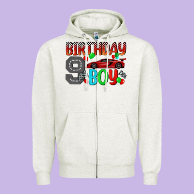 Birthday Boy Zipper Hoodie Designed By Bundleandbundleshop