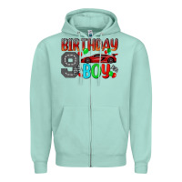 Seafoam birthday boy Zipper Hoodie - BundleAndBundleShop