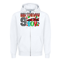 White birthday boy Zipper Hoodie - BundleAndBundleShop