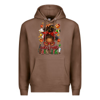 Chestnut santas favorite principal afro messy bun Premium Hoodie - texasbilliewilder