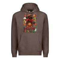 Coffee santas favorite principal afro messy bun Premium Hoodie - texasbilliewilder