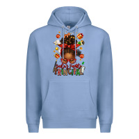 Colony Blue santas favorite principal afro messy bun Premium Hoodie - texasbilliewilder