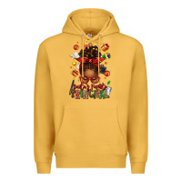 Mustard santas favorite principal afro messy bun Premium Hoodie - texasbilliewilder