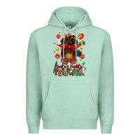 Seafoam santas favorite principal afro messy bun Premium Hoodie - texasbilliewilder