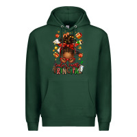 Sports Green santas favorite principal afro messy bun Premium Hoodie - texasbilliewilder