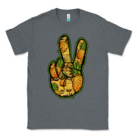 Charcoal Heather Pineapple Peace Sign Classic Tee - Jasminsmagicworld