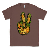 Chestnut Pineapple Peace Sign Classic Tee - Jasminsmagicworld