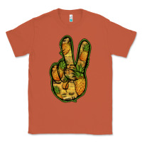 Copper Pineapple Peace Sign Classic Tee - Jasminsmagicworld