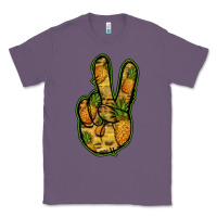 Lavender Pineapple Peace Sign Classic Tee - Jasminsmagicworld