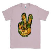 Lilac Pineapple Peace Sign Classic Tee - Jasminsmagicworld
