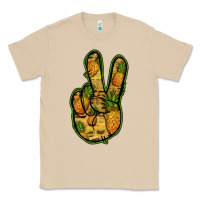 Mushroom Pineapple Peace Sign Classic Tee - Jasminsmagicworld