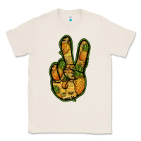 Natural Pineapple Peace Sign Classic Tee - Jasminsmagicworld