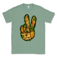 Sage Pineapple Peace Sign Classic Tee - Jasminsmagicworld