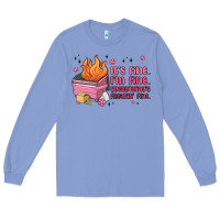 Colony Blue it's fine i'm fine everything's freakin' fine Long Sleeve Tee - MaliasSmallBusiness