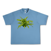 Pebble Blue Lemon Lime Dracaena Leaf Urban Heavy Tee - LillyAllenDesigns