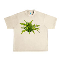 Sandshell Lemon Lime Dracaena Leaf Urban Heavy Tee - LillyAllenDesigns