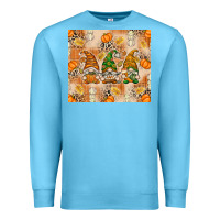 Ocean Blue fall with gnomes Premium Sweatshirt - texasbilliewilder