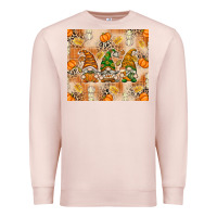 Pale Pink fall with gnomes Premium Sweatshirt - texasbilliewilder