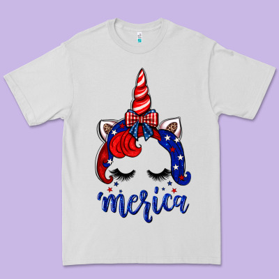 4th Of July Unicorn Premium Tee Designed By Neo Western
