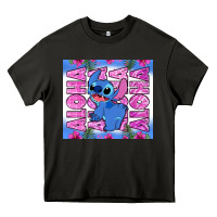 Asphalt aloha stitch Heavy Core Tee - Zillion Design Studio