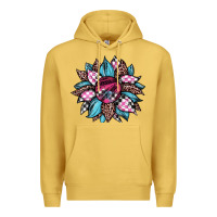 Antique Gold race leopard sunflower Premium Hoodie - JahusDesignShop