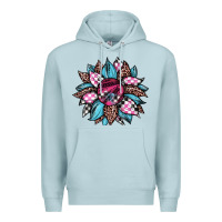 Blue Mist race leopard sunflower Premium Hoodie - JahusDesignShop