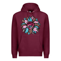 Burgundy race leopard sunflower Premium Hoodie - JahusDesignShop