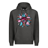 Charcoal Heather race leopard sunflower Premium Hoodie - JahusDesignShop