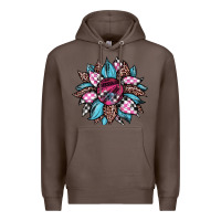 Coffee race leopard sunflower Premium Hoodie - JahusDesignShop