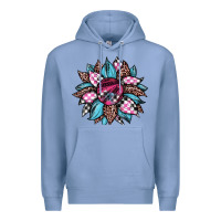 Colony Blue race leopard sunflower Premium Hoodie - JahusDesignShop