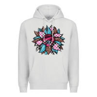 Dove Grey race leopard sunflower Premium Hoodie - JahusDesignShop