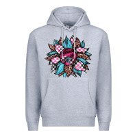 Heather Grey race leopard sunflower Premium Hoodie - JahusDesignShop