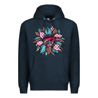 Navy race leopard sunflower Premium Hoodie - JahusDesignShop