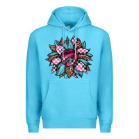 Ocean Blue race leopard sunflower Premium Hoodie - JahusDesignShop