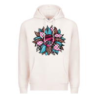Pale Pink race leopard sunflower Premium Hoodie - JahusDesignShop