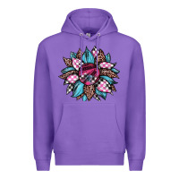 Purple race leopard sunflower Premium Hoodie - JahusDesignShop